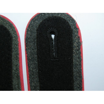 Waffen-SS shoulder boards, pink piping, Panzer troops