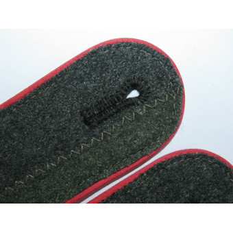 Waffen-SS shoulder boards, pink piping, Panzer troops