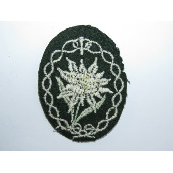 Wehrmacht Gebirgsjäger sleeve badge, Besatztuch. Espenlaub militaria