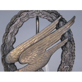 Luftwaffe Paratrooper Badge by Assmann A, zinc. Espenlaub militaria