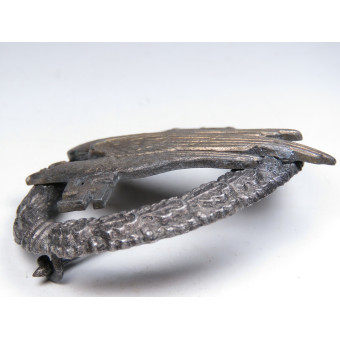 Luftwaffe Paratrooper Badge by Assmann A, zinc. Espenlaub militaria