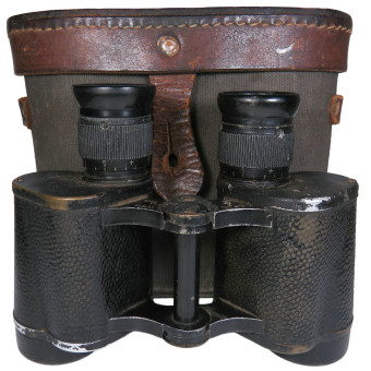 Бинокль РККА 6x30, выпуск 1945 года, с ранним чехлом 194x