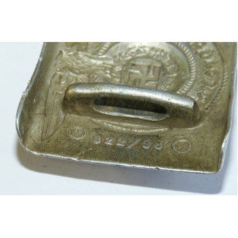 Пряжка SS Verfügungstruppe, алюминиевая, маркировка RZM 822/38 SS. Espenlaub militaria