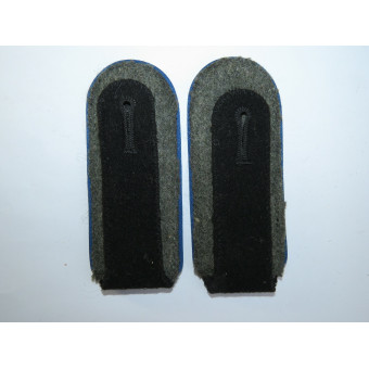 Waffen-SS medical shoulder boards Sanitätsdienst, blue piping. Espenlaub militaria