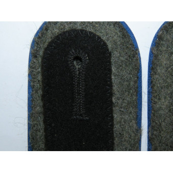 Waffen-SS medical shoulder boards Sanitätsdienst, blue piping. Espenlaub militaria