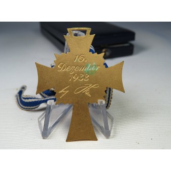 3: e riket Moder kors i guld med original låda av utfärdande R.Souval Wien. Espenlaub militaria