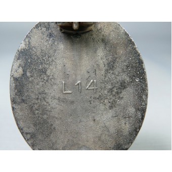 Friedrich Orth sårmärke i silver L/14 märkt. Espenlaub militaria