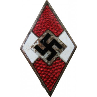 Hitler Jugend Badge, 3. valtakunta, merkitty м 1/90 RZM. Espenlaub militaria