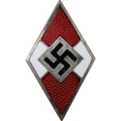 Hitler Jugend, insignia de miembro de la HJ, hecha por М 1 /9 RZM.