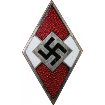 Hitler Jugend, distintivo del membro HJ, fatta da М 1/9 RZM. Espenlaub militaria