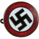 Abzeichen eines Sympathisanten der Nazipartei. Früh, vor dem Jahr 1933