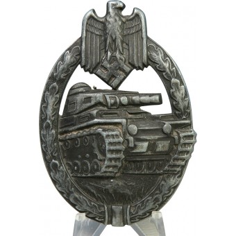 Panzerkampfabzeichen en Silber, HA-Hermann Aurich. Espenlaub militaria