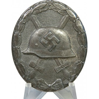 Placa de la herida en la plata por Hauptmünzamt, Wien. Espenlaub militaria