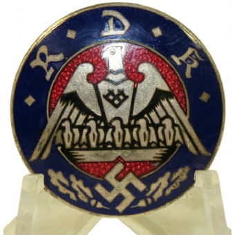 3RD Reich RDK- Reichsbund der Kinderreichen Lid Badge, Blue Enamel-Kreiswart. Espenlaub militaria