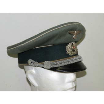 Officiers dinfanterie allemande début pare-soleil chapeau. Espenlaub militaria