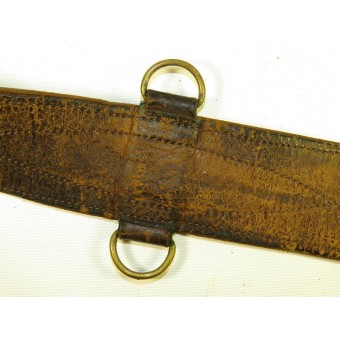 Soviet Russian leather belt M 35 for command personnel with star buckle. Espenlaub militaria