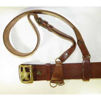 Generals leather belt, M35.. Espenlaub militaria
