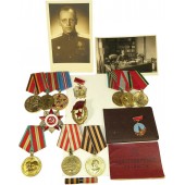 Conjunto de condecoraciones y documentos para el comandante letón de la RKKA