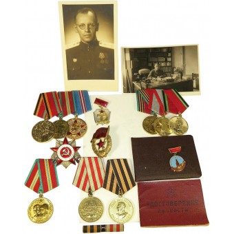Conjunto de premios y documentos para el comandante de Letonia RKKA. Espenlaub militaria