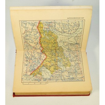USSR-kaart Atlas, editie 1940, kleine zakformaat, zeldzaam.. Espenlaub militaria