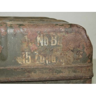 Boîte M 24 grenades à main allemande, variante pour les grenades fumigènes. Espenlaub militaria