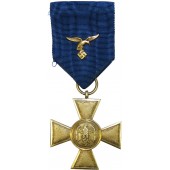Croce della Wehrmacht tedesca per i 25 anni di servizio