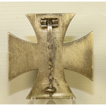 IJzeren kruis, 1e klas, EK1, 1939, gemarkeerd met 65.. Espenlaub militaria