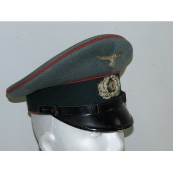 Wehrmacht Artillerie Visor Hat, Early Peküro voor aangeworven mannen. Espenlaub militaria