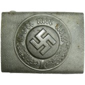3. Reich Polizei Aluminium Koppelschloss - GGL. Gebrüder Gloerfeld