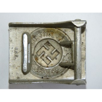 Fibbia di alluminio della polizia del Terzo Reich - GGL. Gebrüder Gloerfeld.. Espenlaub militaria