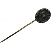 Miniatura de 14 mm de la insignia de grado negro herida insignia 1939. Latón