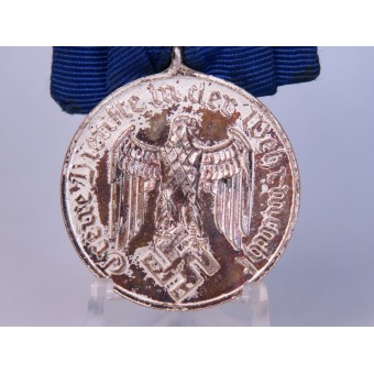4 ans de service dans la Wehrmacht sur la barrette de la médaille. Espenlaub militaria