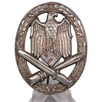 Allgemeines Sturmabzeichen R. Karneth, fat silver plated. Espenlaub militaria