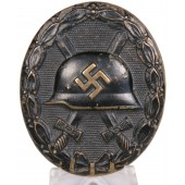 Black Deschler wound badge in black 1939, early, brass