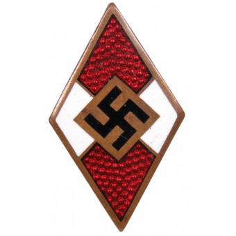 Hitlerjugend Badge - M1 / ​​72 RZM-FRITZ ZIMMMERMANN-STUTTGART. Espenlaub militaria