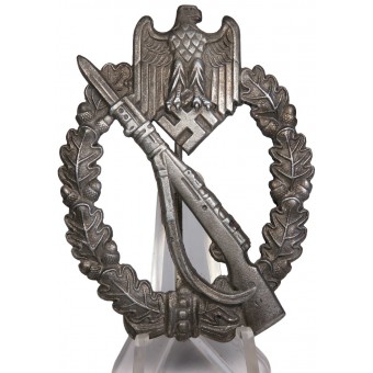 Infanteriesturmabzeichen in Silber JB & Co Placa de zinc sin marcar. Espenlaub militaria