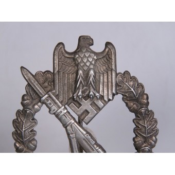 Infanteriesturmabzeichen in Silber JB & Co Ongemerkte zinken penning. Espenlaub militaria