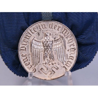 Medaglia per 4 anni del servizio nel Wehrmacht sul bar Ackermann. Espenlaub militaria