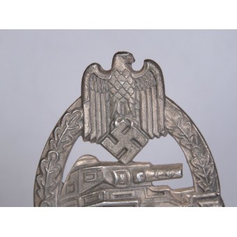 Panzerkampfabzeichen in Silber - R.S. Mindre bokstäver typ. Espenlaub militaria