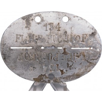 Смертный медальон Люфтваффе Fl.H.E Puchhof. Espenlaub militaria