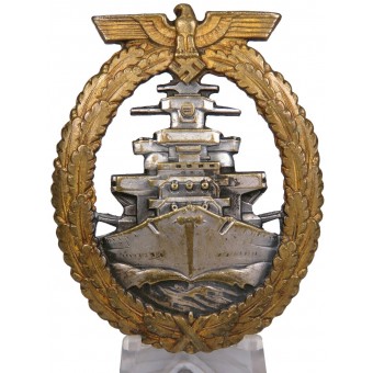 Знак члена команды линкора или крейсера Кригсмарине. Шверин Берлин. Espenlaub militaria