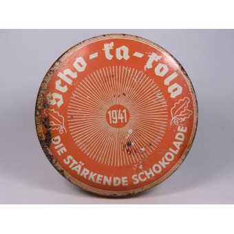 Оригинальный шоколад Вермахта в банке Scho-ka-kola. 1941 год. Espenlaub militaria