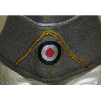 Sombrero de guarnición del oficial de reconocimiento de Wehrmacht, salado.. Espenlaub militaria