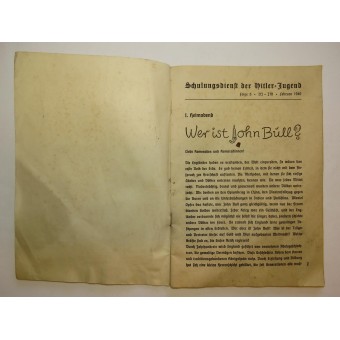 Seguendo le tracce di John Bull. Propaganda libro didattico per HJ. Espenlaub militaria