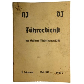 Manual de HJ -DJ Líder con la propaganda, 1940, mayo. Espenlaub militaria