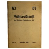 HJ-DJ Handbok för ledare med månadsnummer, nov. 1940