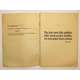 HJ-DJ leader mensile problema manuale, novembre 1940. Espenlaub militaria