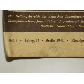 Propaganda -aikakauslehti saksalaisille nuorille - Das Junge Deutschland. Espenlaub militaria