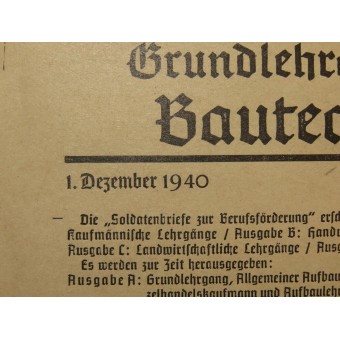 Les soldats journal éducatif pour Lettres- temps libre pour la Wehrmacht.. Espenlaub militaria