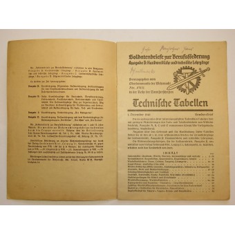 Cartas de los soldados para la promoción del empleo. Espenlaub militaria